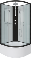 Душевая кабина Niagara Classic NG-6707-14BKT 80x80 см, без крыши, с тропическим душем