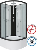 Душевая кабина Niagara Classic NG-6707-14BKT 80x80 см, без крыши, с тропическим душем