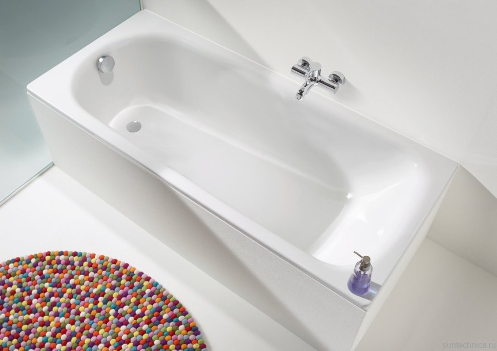 Стальная ванна Kaldewei Advantage Saniform Plus 362-1 - 363-1 - 160x70 см, пристенная, на ножках, с самоочищающимся покрытием