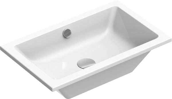 Раковина GSI Kube X 60x37, встраиваемая