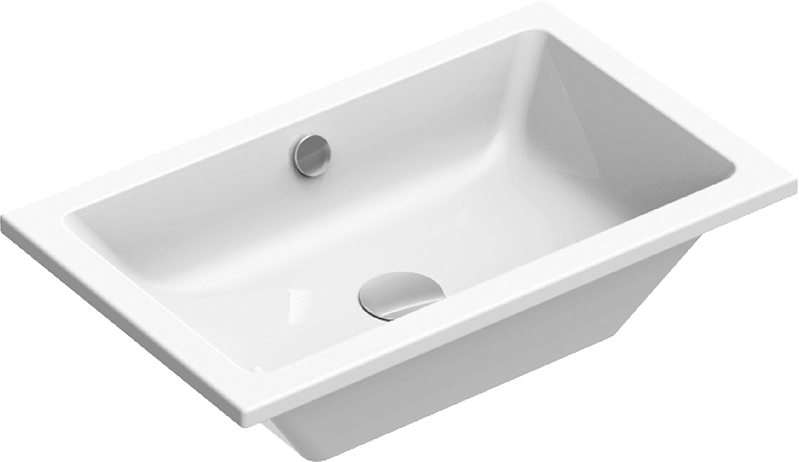 Раковина GSI Kube X 60x37, встраиваемая