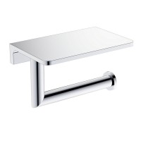 Держатель для туалетной бумаги AQUAme Trento с полкой AQM7209CR