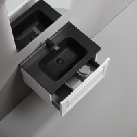 Тумба с раковиной Sancos Very 70 bianco, раковина CN7007MB