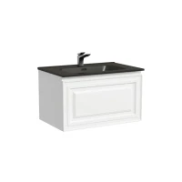 Тумба с раковиной Sancos Very 70 bianco, раковина CN7007MB