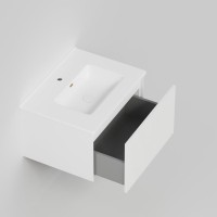 Тумба с раковиной La Fenice Terra 60 белая