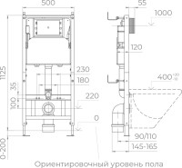 Комплект RGW SW-60 безободковый, белый