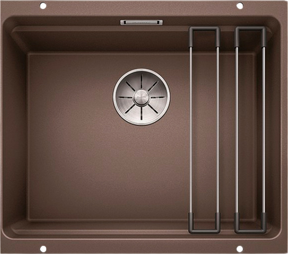 Комплект Мойка Blanco Etagon 500-U кофе + Смеситель Grohe Minta 3291800E хром