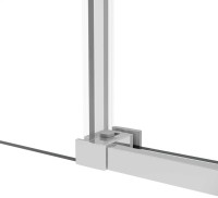 Душевой уголок Vincea Slim Soft VSR-1SS1013CL 130x100, профиль хром, стекло прозрачное