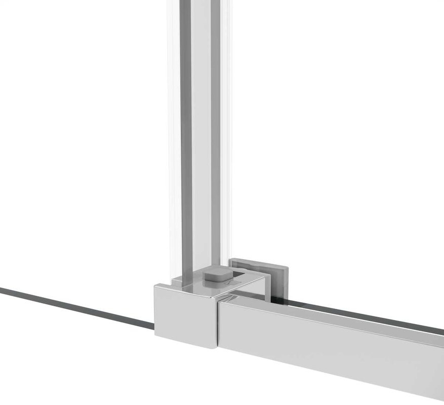 Душевой уголок Vincea Slim Soft VSR-1SS1013CL 130x100, профиль хром, стекло прозрачное