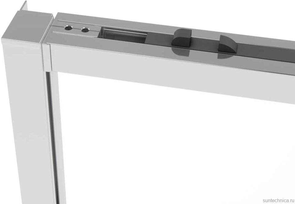 Душевой уголок Vincea Slim Soft VSR-1SS1013CL 130x100, профиль хром, стекло прозрачное