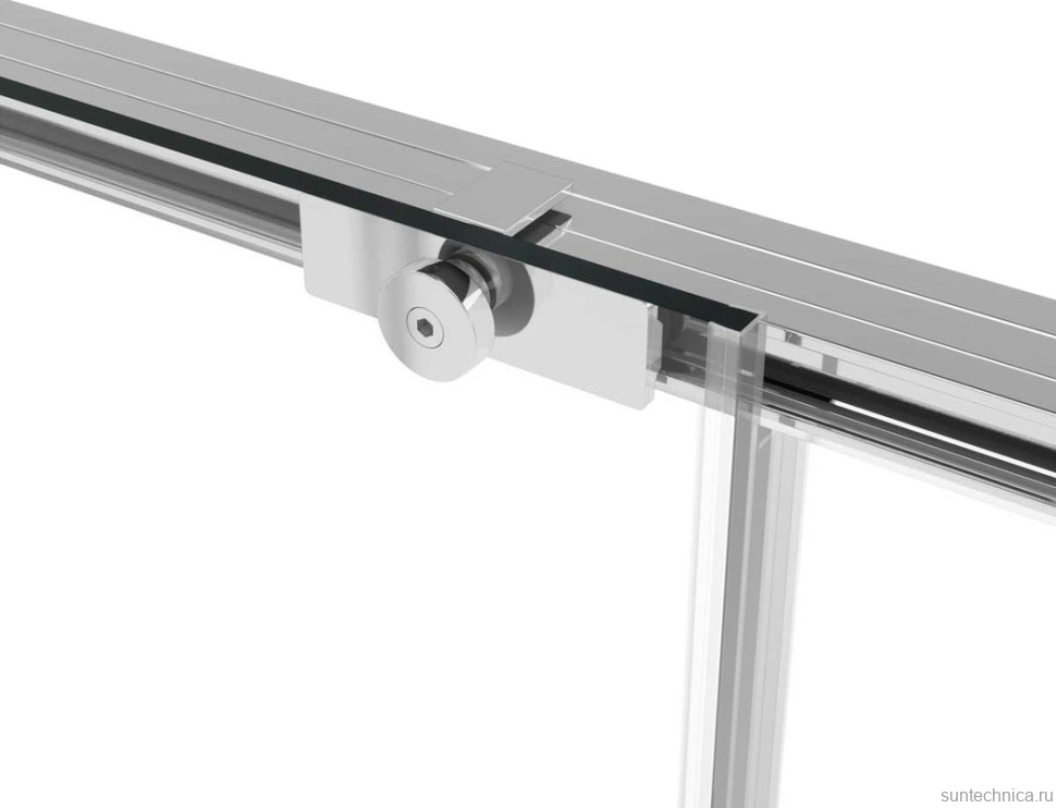 Душевой уголок Vincea Slim Soft VSR-1SS1013CL 130x100, профиль хром, стекло прозрачное