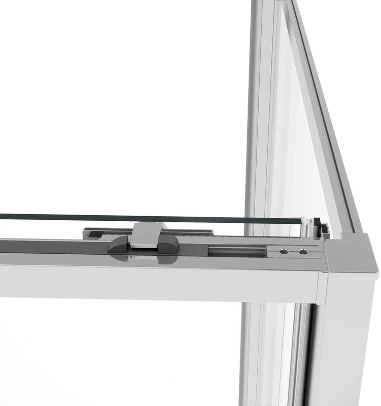 Душевой уголок Vincea Slim Soft VSR-1SS1013CL 130x100, профиль хром, стекло прозрачное