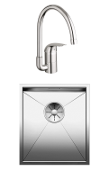 Комплект Мойка Blanco Zerox 340-U + Смеситель Grohe Euroeco
