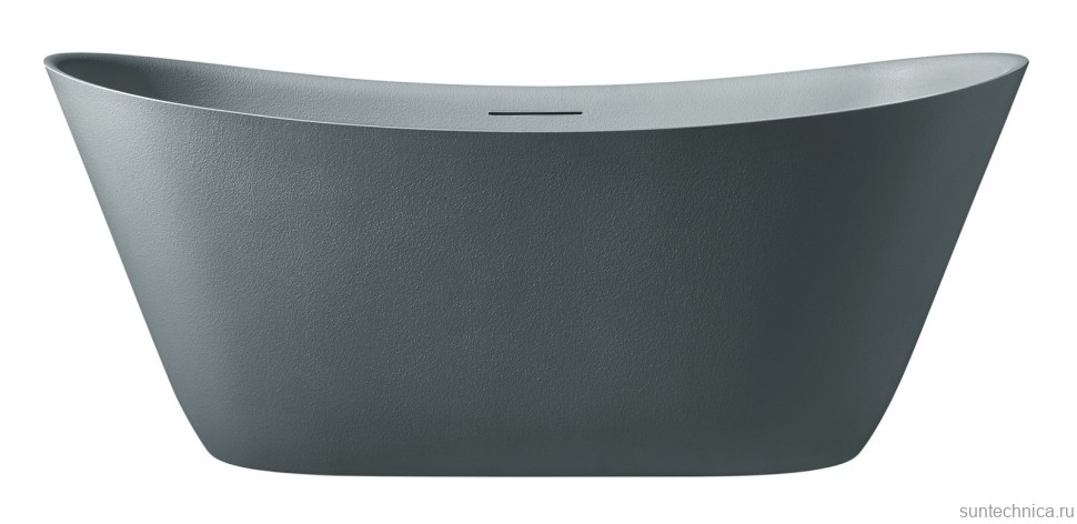 Ванна из искусственного камня AltroBagno Fiorina 090217 170x75 см, отдельностоящая, овальная, на ножках, с донным клапаном