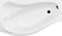 Акриловая ванна Aquanet Palma 00205737 L 170x100 см, угловая, левая, пристенная, белая, асимметричная, с каркасом, с сиденьем