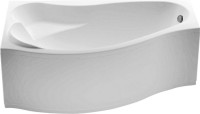 Акриловая ванна Aquanet Palma 00205737 L 170x100 см, угловая, левая, пристенная, белая, асимметричная, с каркасом, с сиденьем