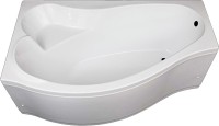 Акриловая ванна Aquanet Palma 00205737 L 170x100 см, угловая, левая, пристенная, белая, асимметричная, с каркасом, с сиденьем