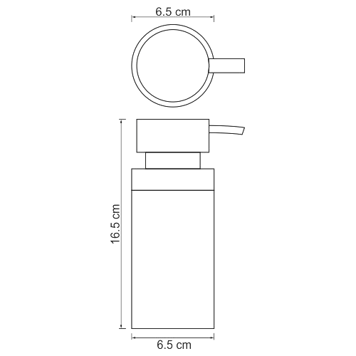 Дозатор для жидкого мыла Wasserkraft Berkel K-4999 настольный, хром, белый