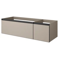 Тумба с раковиной Armadi Art Quatro 2 140 daphne, профиль anthracite, с раковиной daphne