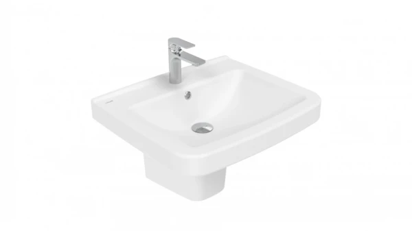 Раковина подвесная Creavit Lara LR060-00CB00E-0000 60 глянцевая белая, прямоугольная