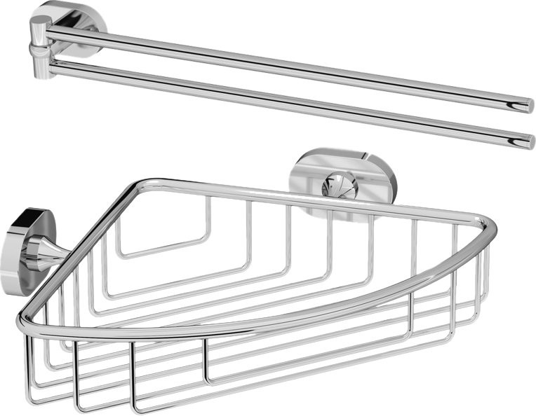 Набор Полотенцедержатель AM.PM Sense L A7432600 + Полка L A7434800