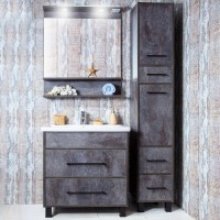 Мебель для ванной комнаты Бриклаер Чили 70 цемент