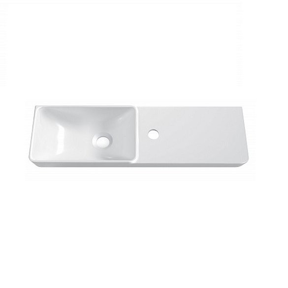 Тумба с раковиной Belux Даллас 70 L напольная, белая глянцевая