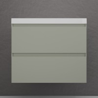 Тумба с раковиной Style Line Манхэттен 70 подвесная, олива, раковина Andrea Classic 70