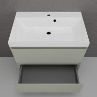 Тумба с раковиной Style Line Манхэттен 70 подвесная, олива, раковина Andrea Classic 70