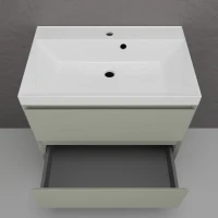 Тумба с раковиной Style Line Манхэттен 70 подвесная, олива, раковина Andrea Classic 70