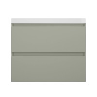 Тумба с раковиной Style Line Манхэттен 70 подвесная, олива, раковина Andrea Classic 70