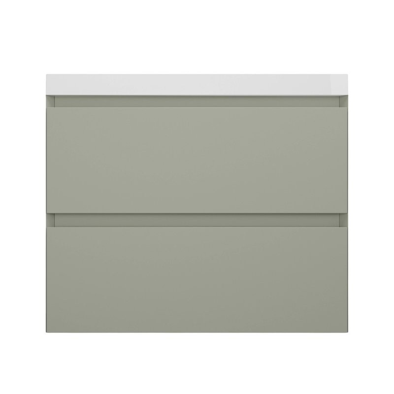 Тумба с раковиной Style Line Манхэттен 70 подвесная, олива, раковина Andrea Classic 70