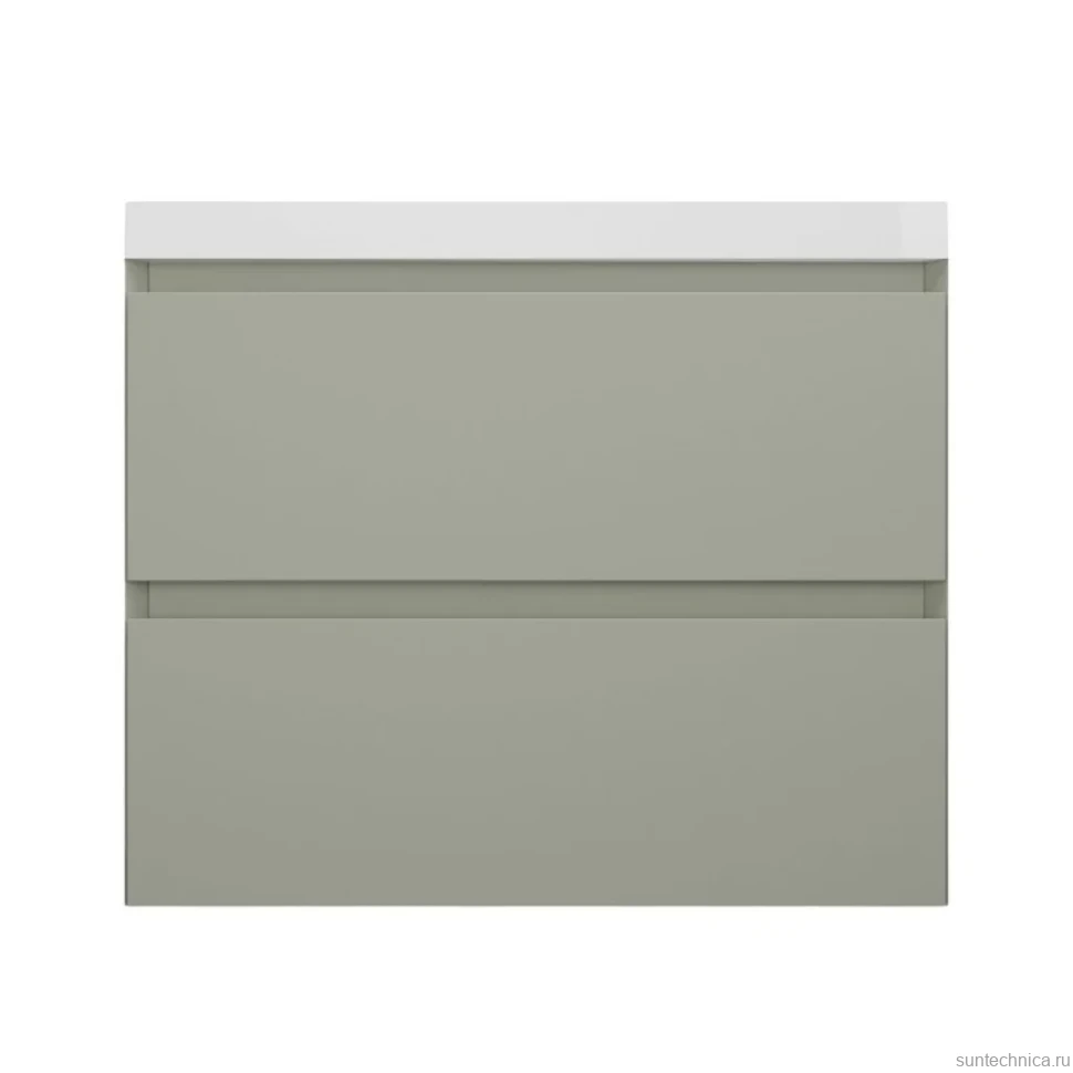 Тумба с раковиной Style Line Манхэттен 70 подвесная, олива, раковина Andrea Classic 70
