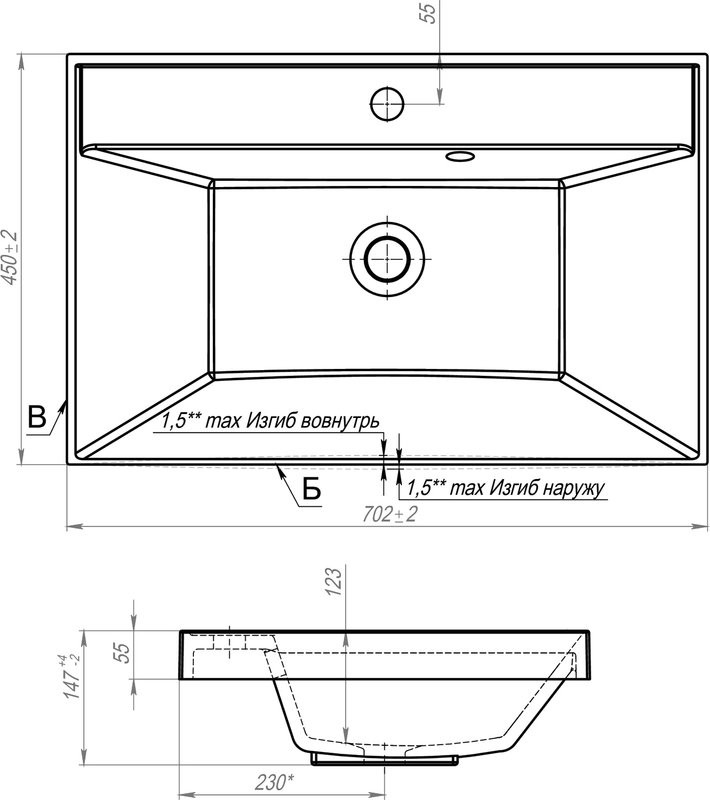 Тумба с раковиной Style Line Манхэттен 70 подвесная, олива, раковина Andrea Classic 70