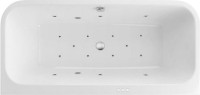 Акриловая ванна Excellent Arana WAEX.ARA18.RELAX 180x85 см, пристенная, с гидромассажем, белая, с каркасом, со сливом-переливом