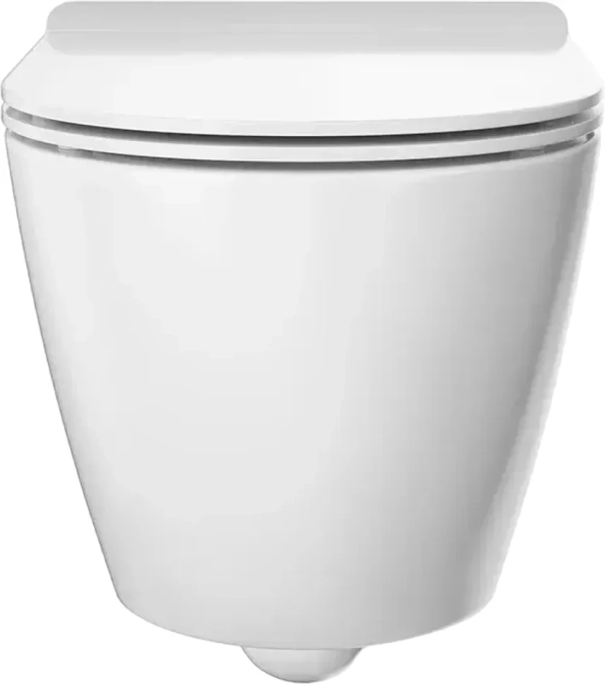 Комплект Унитаз подвесной KERAMA MARAZZI Sfera SF.wc.02 безободковый, с микролифтом, глянцевый белый + Инсталляция + Кнопка FPR.A.WHT белый глянец