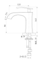 Смеситель для раковины Wonzon & Woghand Triumph WW-561101-CR хром
