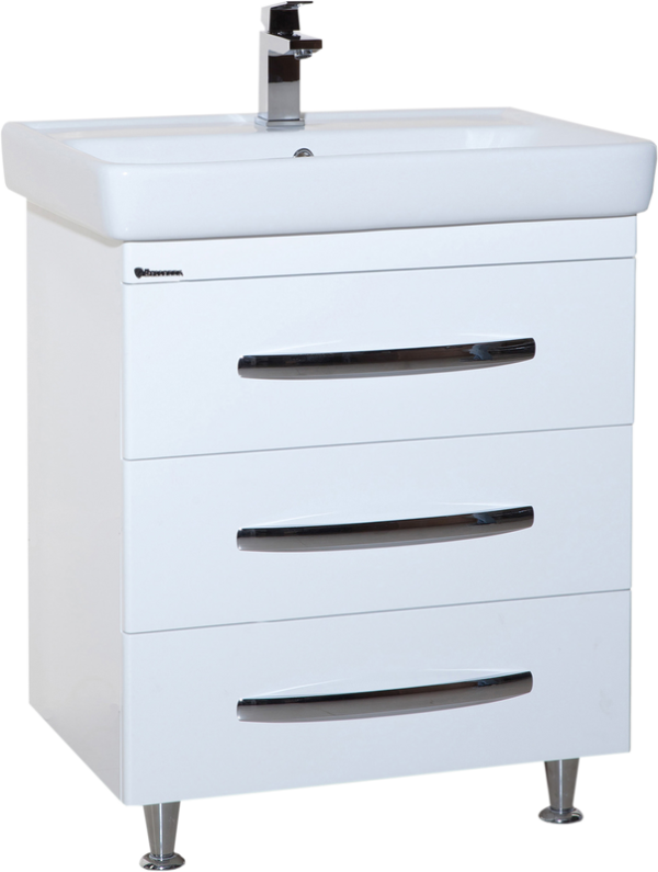 Тумба с раковиной Bellezza Рокко 70 напольная, белая