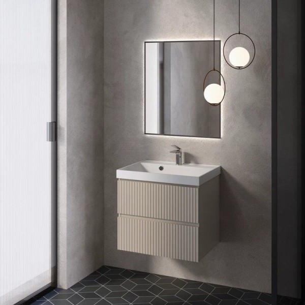 Тумба под раковину для ванной AQUAme S1 60 бежевая