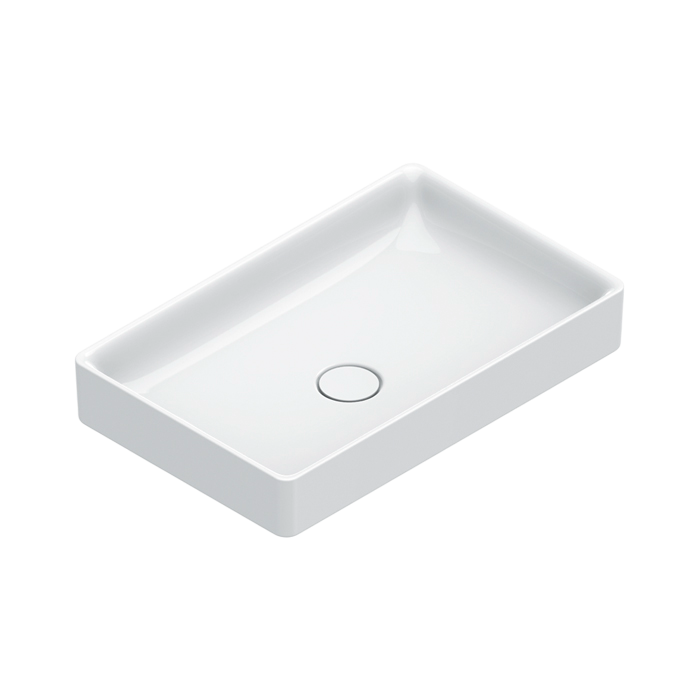 Накладная раковина Catalano Green 0422600001 60 глянцевая белая, прямоугольная