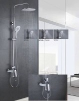 Душевая стойка Rose R1336 хром
