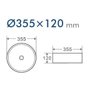 Накладная раковина D&K Matrix DT1391506 графит
