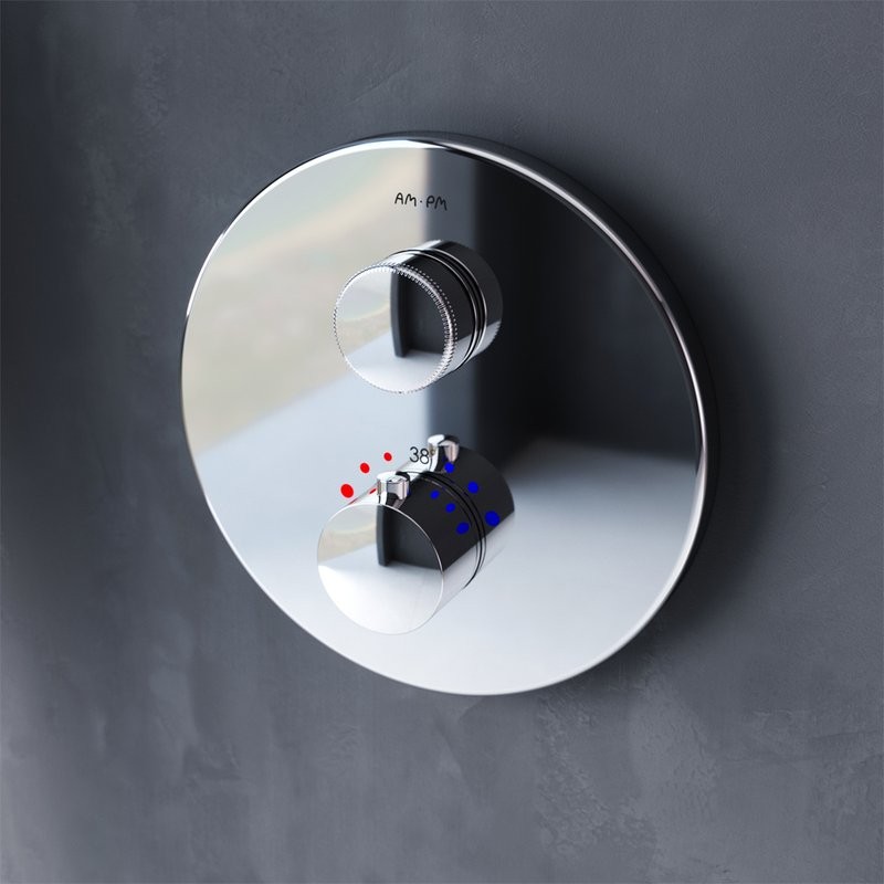 Термостатический смеситель встраиваемый AM.PM Inspire V2.0 F50A75700 С ВНУТРЕННЕЙ ЧАСТЬЮ, хром