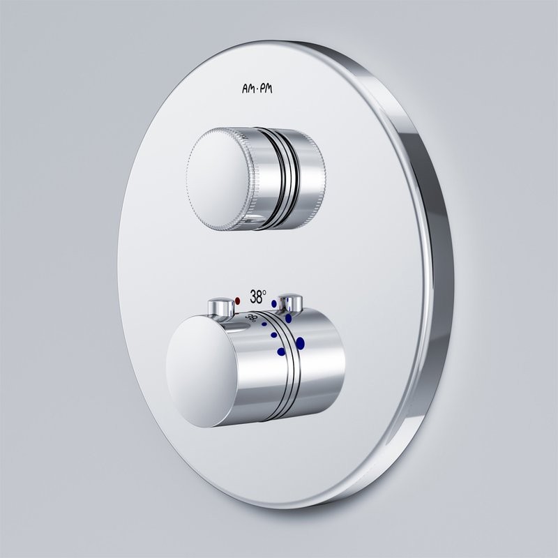 Термостатический смеситель встраиваемый AM.PM Inspire V2.0 F50A75700 С ВНУТРЕННЕЙ ЧАСТЬЮ, хром