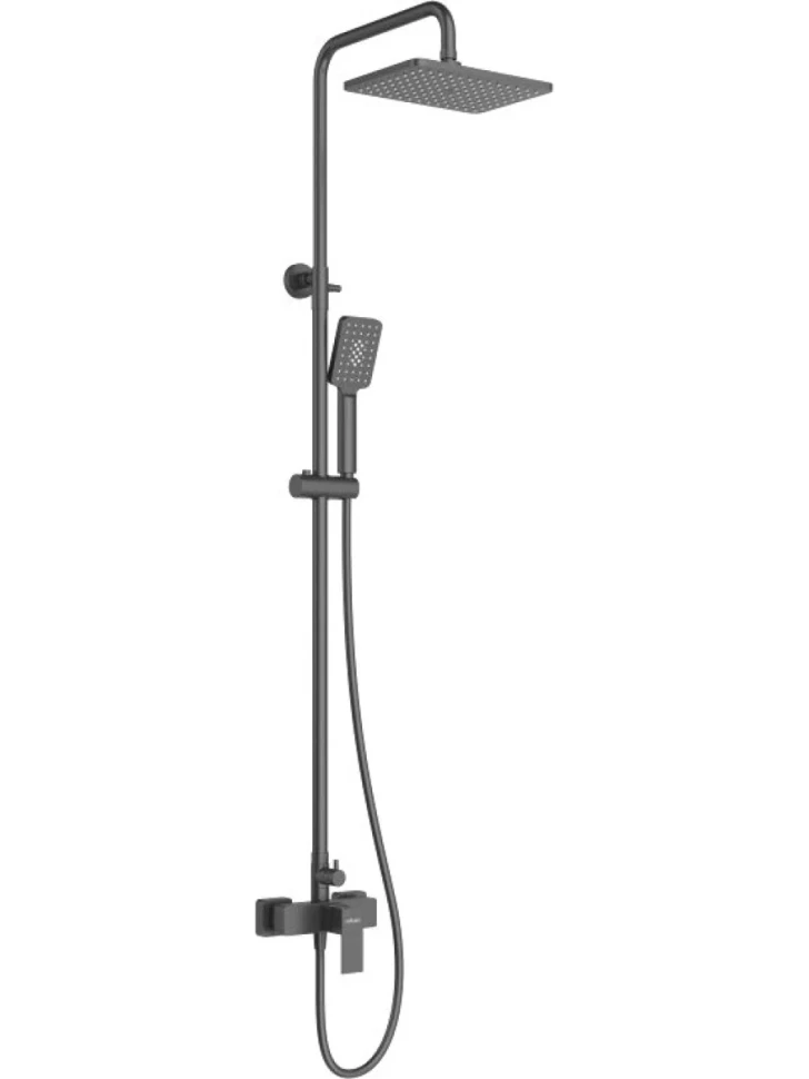 Душевая стойка Cezares Slider SLIDER-CD-NOP со смесителем, матовый черный