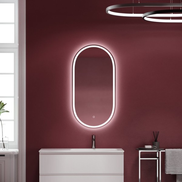 Зеркало Sancos Oval 55 с фронтальной подсветкой