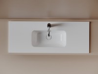 Раковина накладная Ceramicanova Compact 1010x395x175, белый, CN7027