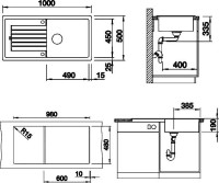 Мойка кухонная Blanco Zia XL 6S 517568 антрацит