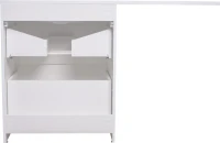 Тумба с раковиной Style Line Даллас 130 Люкс Plus напольная, белая R