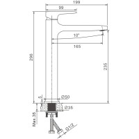 Смеситель для раковины BELZ B713 B11713-7 черный Смеситель для раковины BELZ B713 B11713-7 черный
